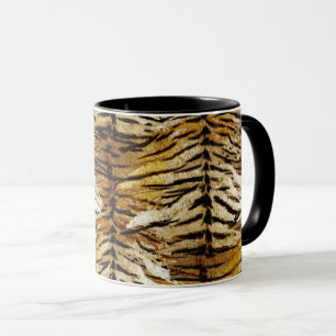 Caneca Pele de tigre, na moda, tigre, riscado, impressão