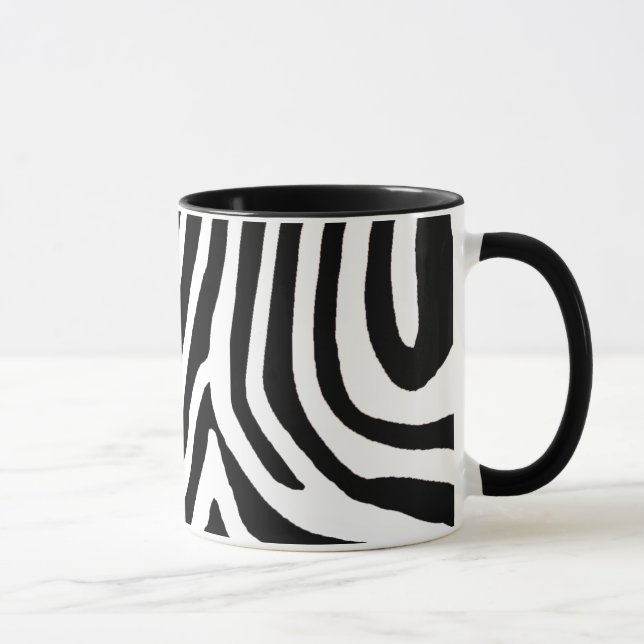 Caneca pele de zebra, padrões (Direita)
