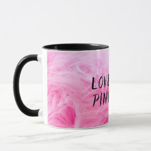 Caneca Peles finas de Felpudo rosa