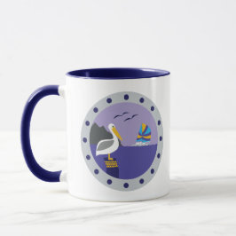 Caneca Pelican Sailboat Mug