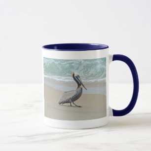 Caneca Pelicano nos bancos exteriores OBX NC