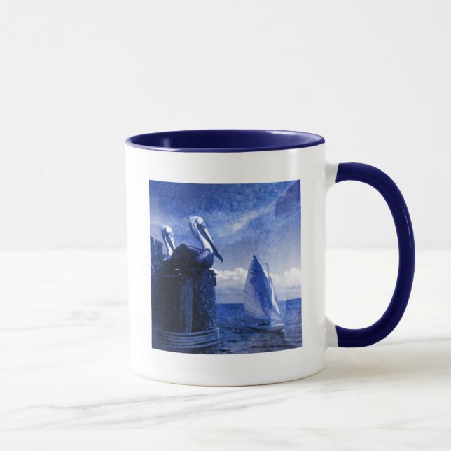 Caneca Pelicanos de Azul (Direita)