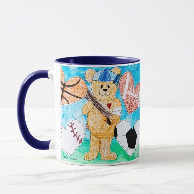 Caneca Pelo amor aos esportes - Arte infantil para COC (Esquerda)
