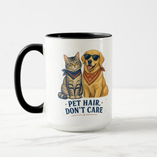 Caneca Pelo de Animal Não Me Importa