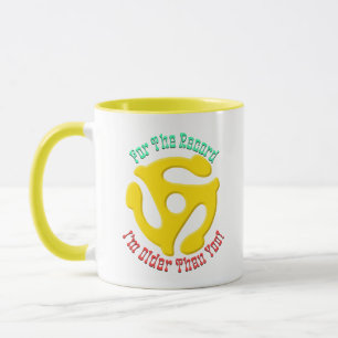 Caneca PELO REGISTRO QUE SOU MAIS VELHO por Jeff Willis A