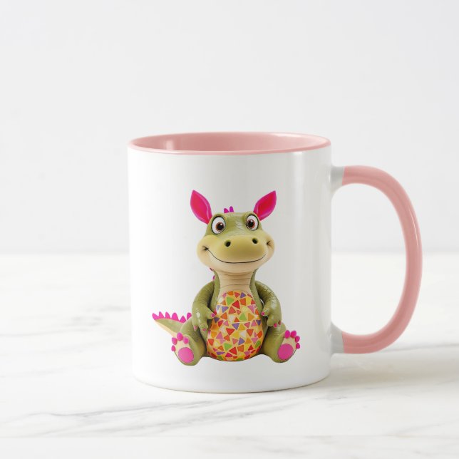 Caneca Peluche d'un dinosaure tout mignon. (Direita)