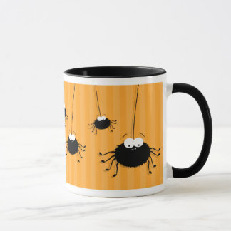 Caneca peluches bonito do presente das aranhas do