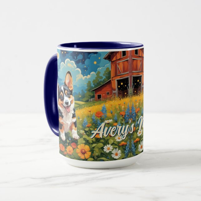 Caneca Pembroke Welsh Corgi (Frente Esquerda)