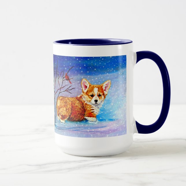 Caneca Pembroke Welsh Corgi Mug Snow (Direita)