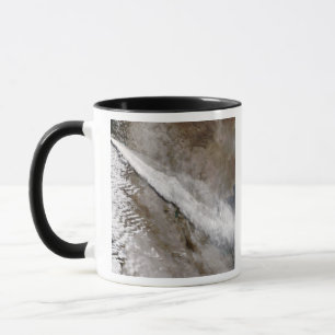 Caneca Pena da erupção do vulcão de Chaiten, o Chile