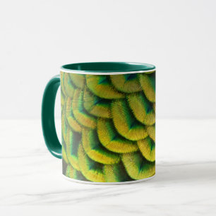 Caneca Penas de Pavão II Natureza Colorida