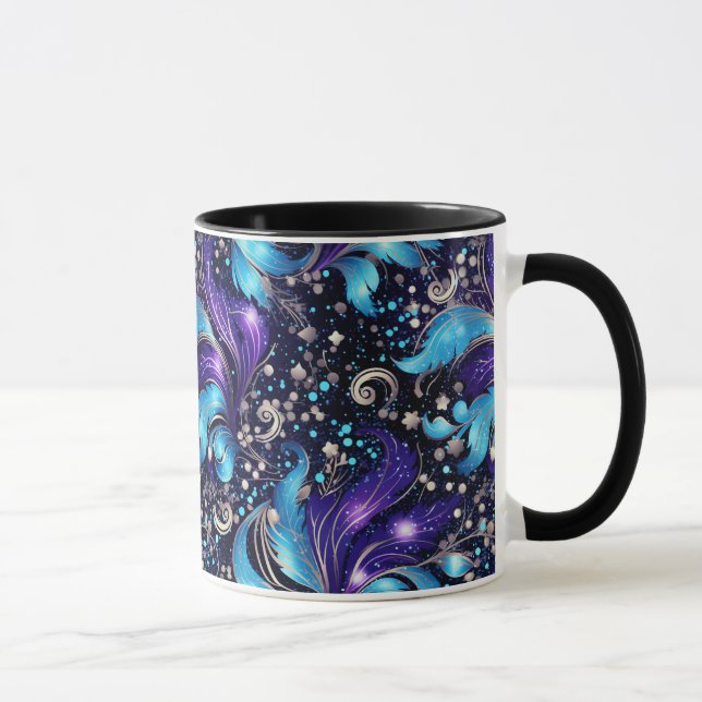 Caneca Penas do Carnaval Azul (Direita)