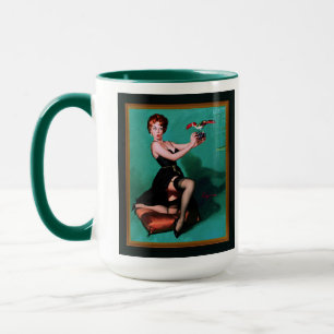 Caneca Penas furiosas de Gil Elvgren