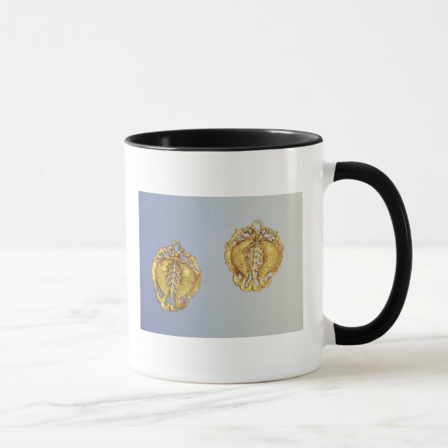 Caneca Pendentes chineses, ouro de 17 quilates chapeado (Direita)