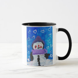 Caneca Penguin ama Cartão de inverno