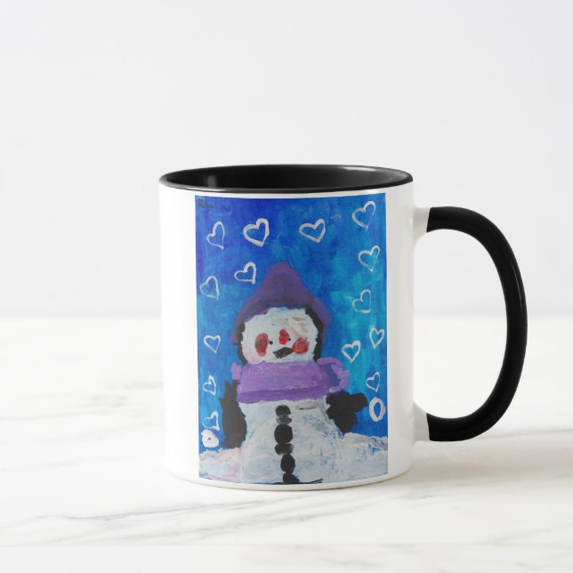 Caneca Penguin ama Cartão de inverno (Direita)