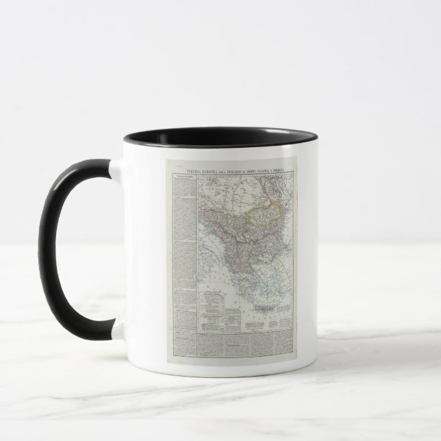 Caneca Península dos Balcãs, Turquia, Sérvia, Europa (Esquerda)