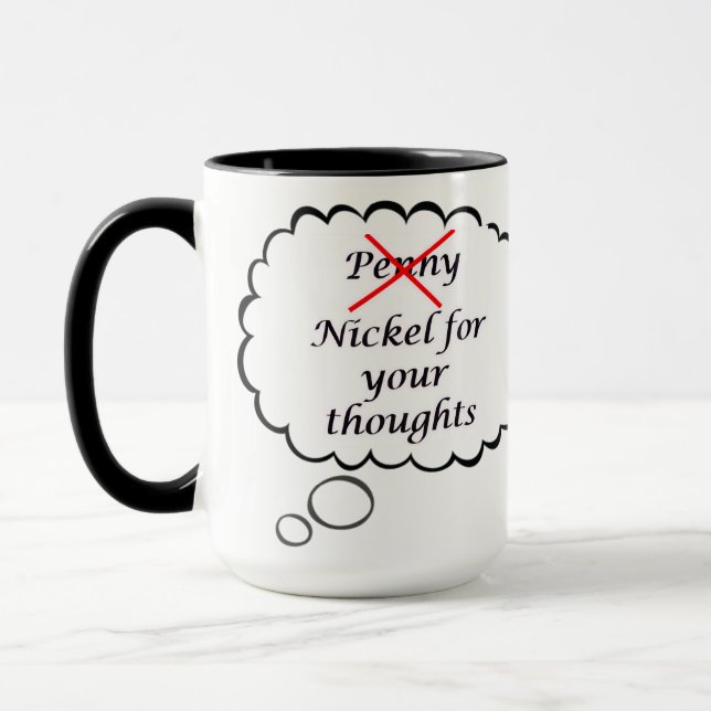 Caneca Penny for your thoughts Mug (Esquerda)