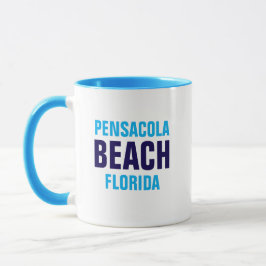 Caneca Pensacola Beach Florida Coffee Mug