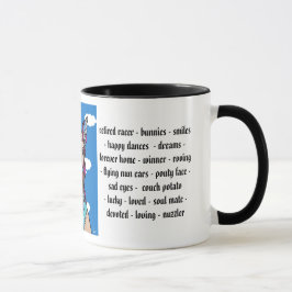 Caneca Pensamentos do galgo