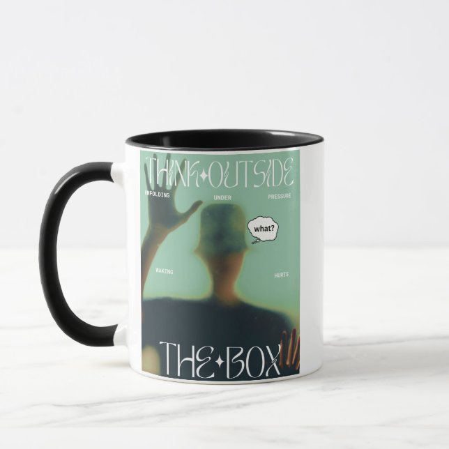 Caneca Pense fora da caixa (Esquerda)