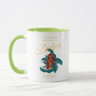 Caneca Pensei que estávamos aqui para Detox, o Lotus Bran