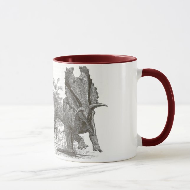 Caneca Pentaceratops Gregory Paul do dinossauro (Direita)