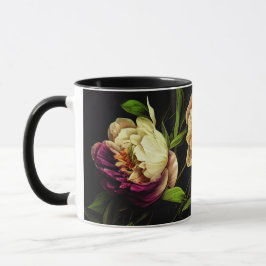 Caneca Peões Elegantes e Rosas Café