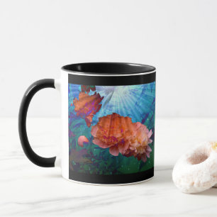 Caneca Peônias debaixo de água