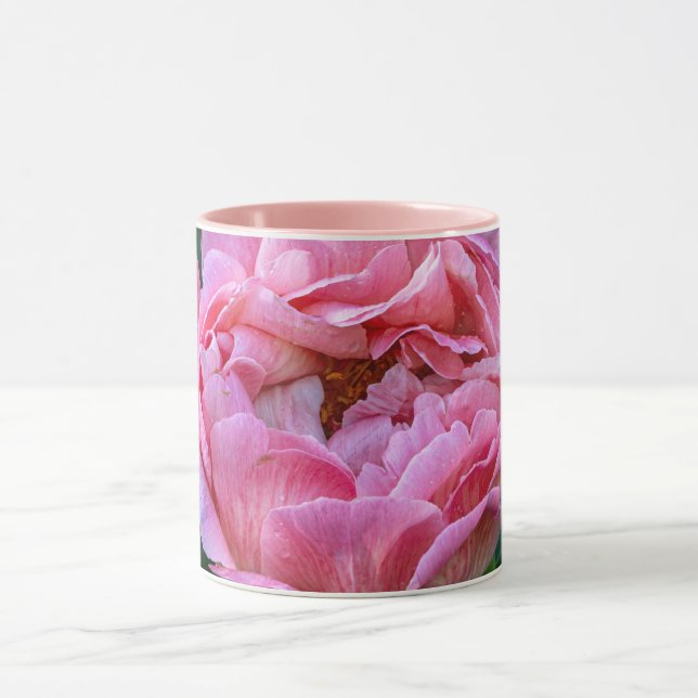 Caneca Peony Incrível: Arte Floral Elegante Canadiana (Centro)