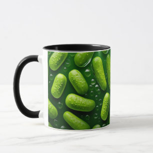Caneca Pepino fresco verde Legal e engraçado para a veget