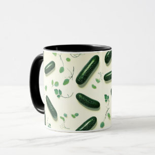 Caneca Pepino fresco verde Legal vegetariano