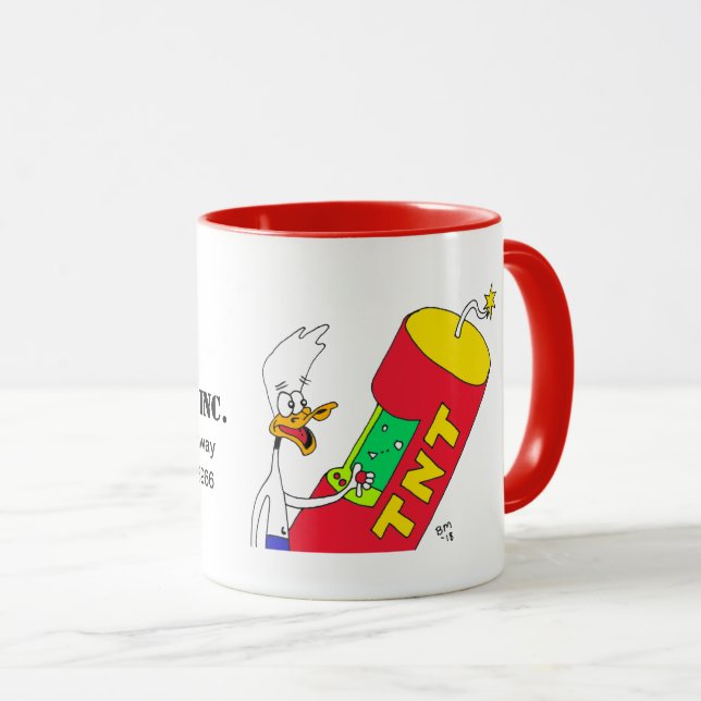 Caneca pequena do pato da arcada de TNT (Frente Esquerda)