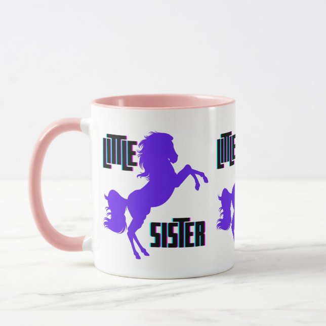 Caneca Pequena Irmã Púrpura Pony (Esquerda)