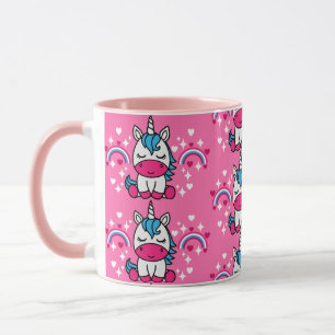Caneca Pequenas Meninas Rosa Pidro-Unicórnio Pony