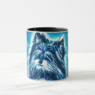 Caneca Pequeno Cachorro em azul