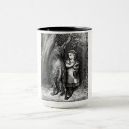 Caneca Pequeno Capuchinho Vermelho Conhece o Velho Padre 