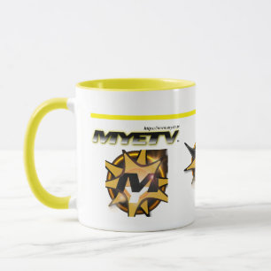 Caneca Pequeno Combo Mug 300gr. (Branco e Amarelo)