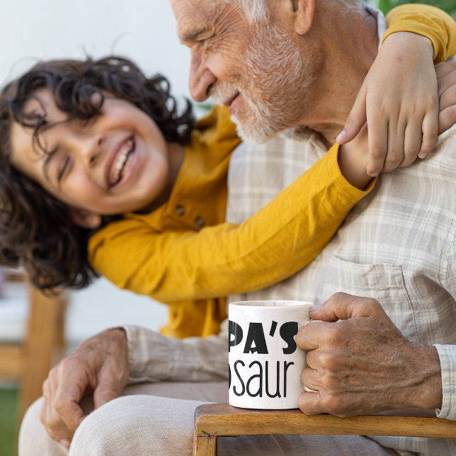 Caneca Pequeno dinossauro do vovô - Dia de os pais (Criador carregado)