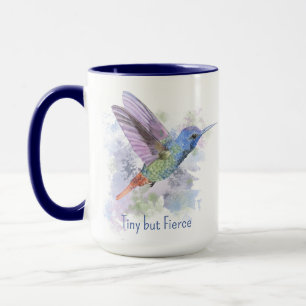 Caneca Pequeno, mas feroz, citação rufosa, uva-pássaro