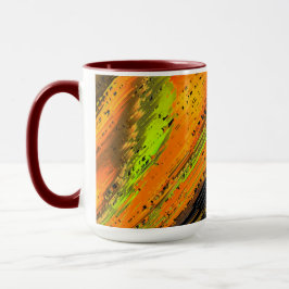 Caneca Pequeno mosaico amarelado e torcido