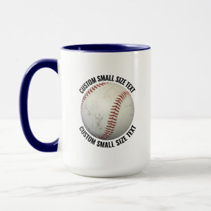 Caneca Pequeno Texto AZUL MARINHA Combo 15oz Personalizad