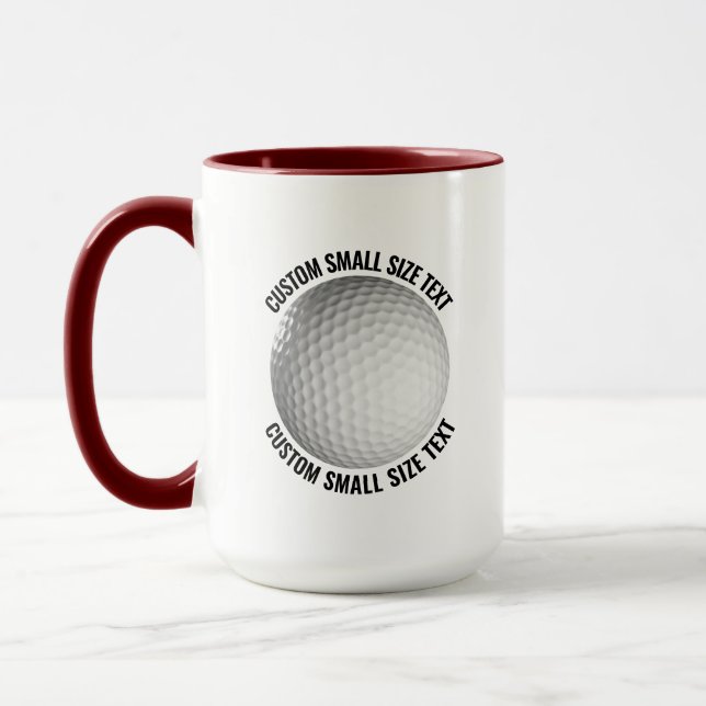 Caneca Pequeno Texto MAROON Combo 15oz Golf Personalizado (Esquerda)