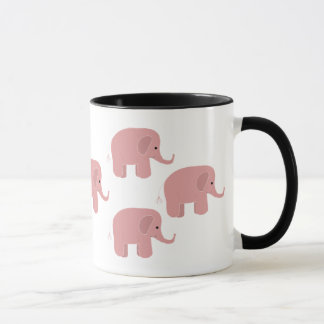 Caneca Pequenos Elefantes Rosa