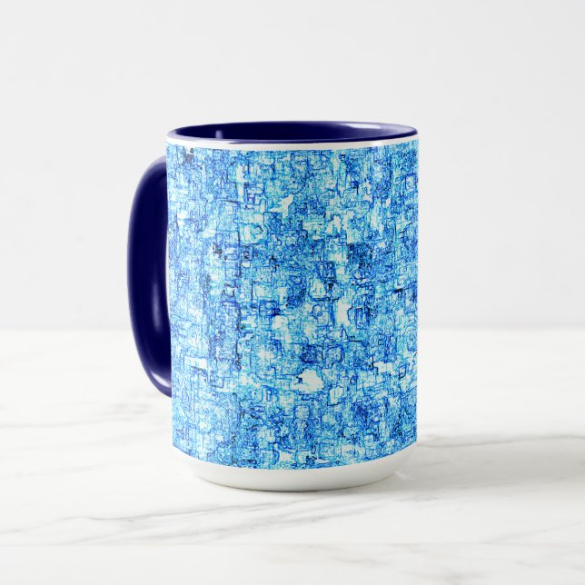 Caneca Pequenos entalhes em desenho como à caneta (Frente Esquerda)