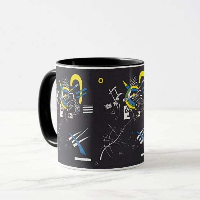 Caneca Pequenos mundos de Kandinsky VII: Uma jornada dent (Frente Esquerda)