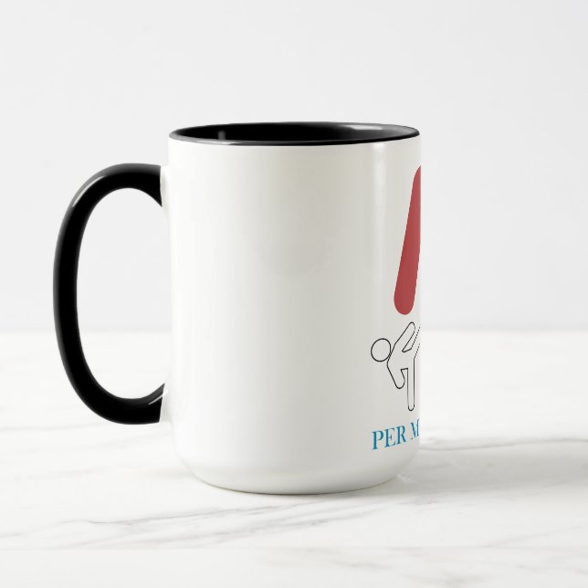 Caneca Per My Last Email Martial Arts Humor design.  (Esquerda)