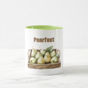 Caneca Pêra Perfeita Fruta Verde