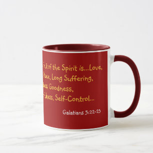 Caneca Peras em um 5:22 de Galatians da placa - 23