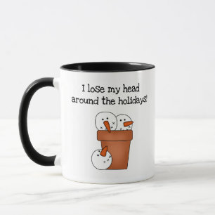 Caneca Perder Meu Feriado Snowman Humor